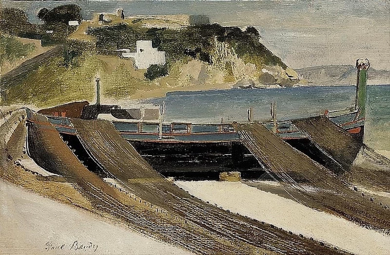 Paul Baudry - Barche da pesca sulla spiaggia del Golfo di Napoli